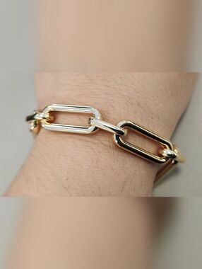 NWT Ralph Lauren Gold-Tone Large Link Flex Bracelet